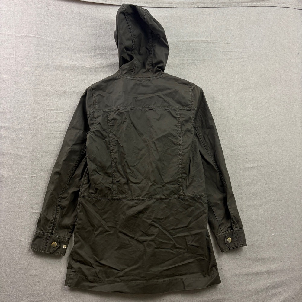 J.Crew Field Jacket Womens Small Long Field Sterling Dark Fatigue Green coat - Picture 2 of 8